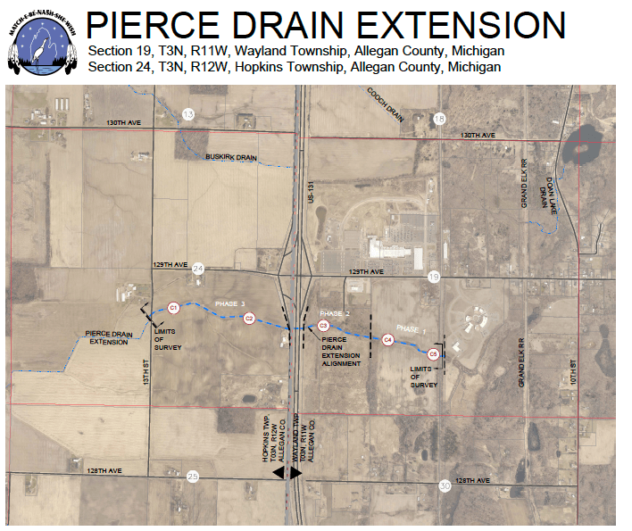 Requests for Proposals –  Phases 2 & 3- Construction of a Two-Stage Channel along the Pierce Drain Extension 